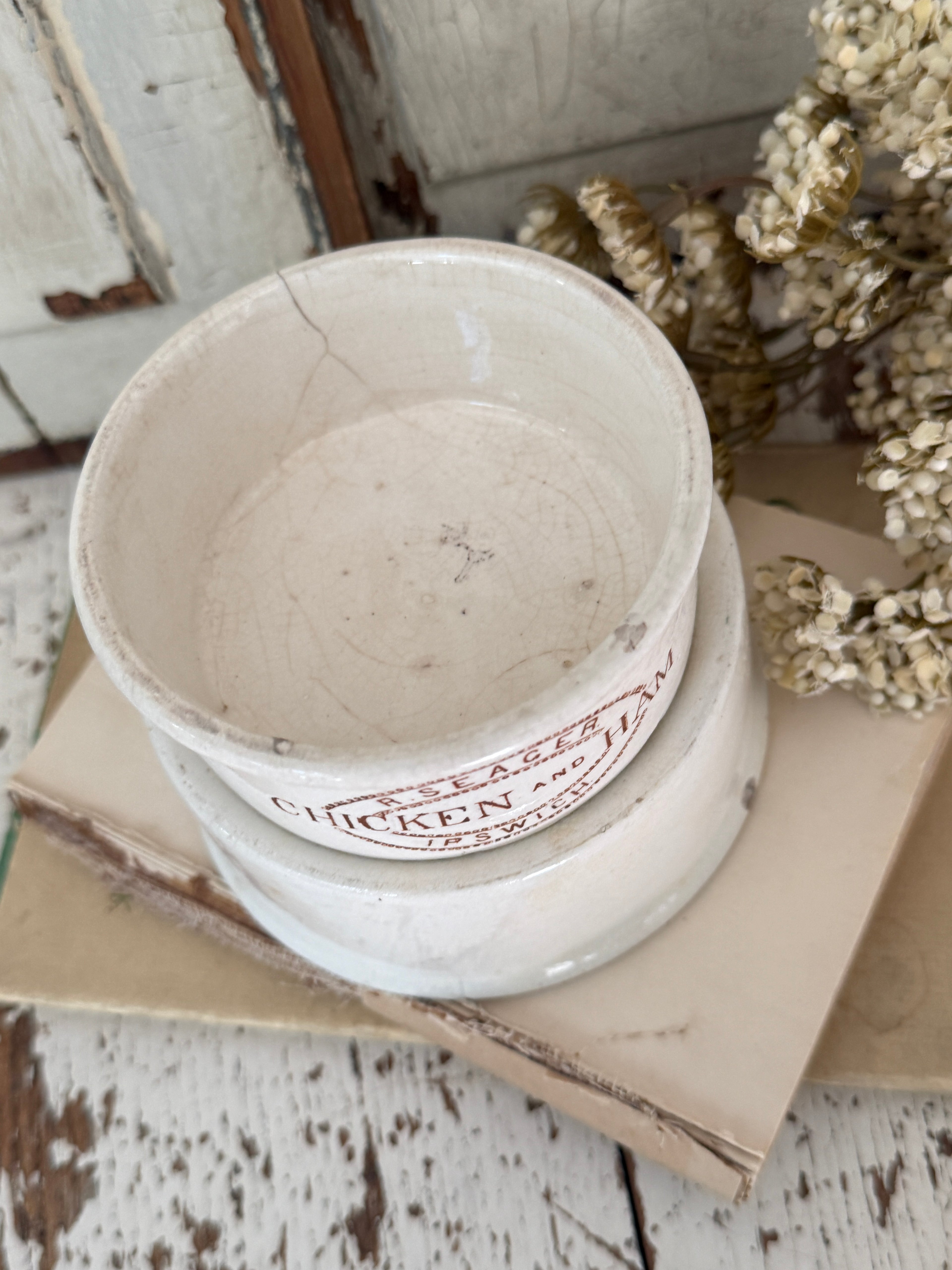 Vintage English Ironstone Meat Pot