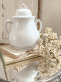 Vintage Ironstone Sugar Bowl w/Lid