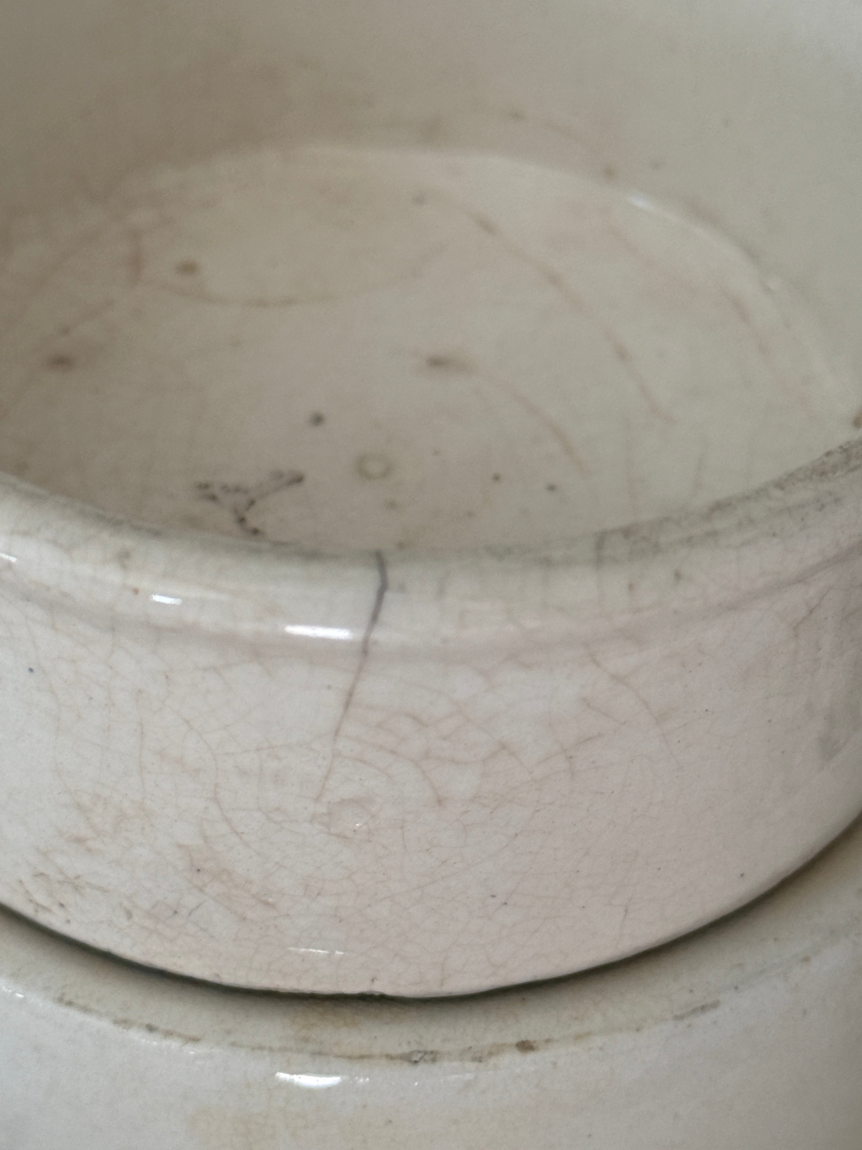 Vintage English Ironstone Meat Pot