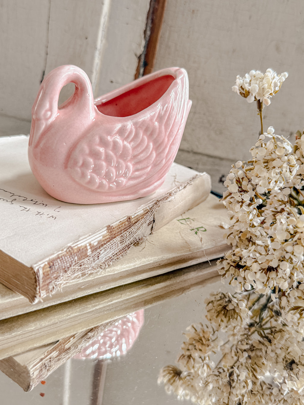 Vintage Mid Century Modern Swan Planter