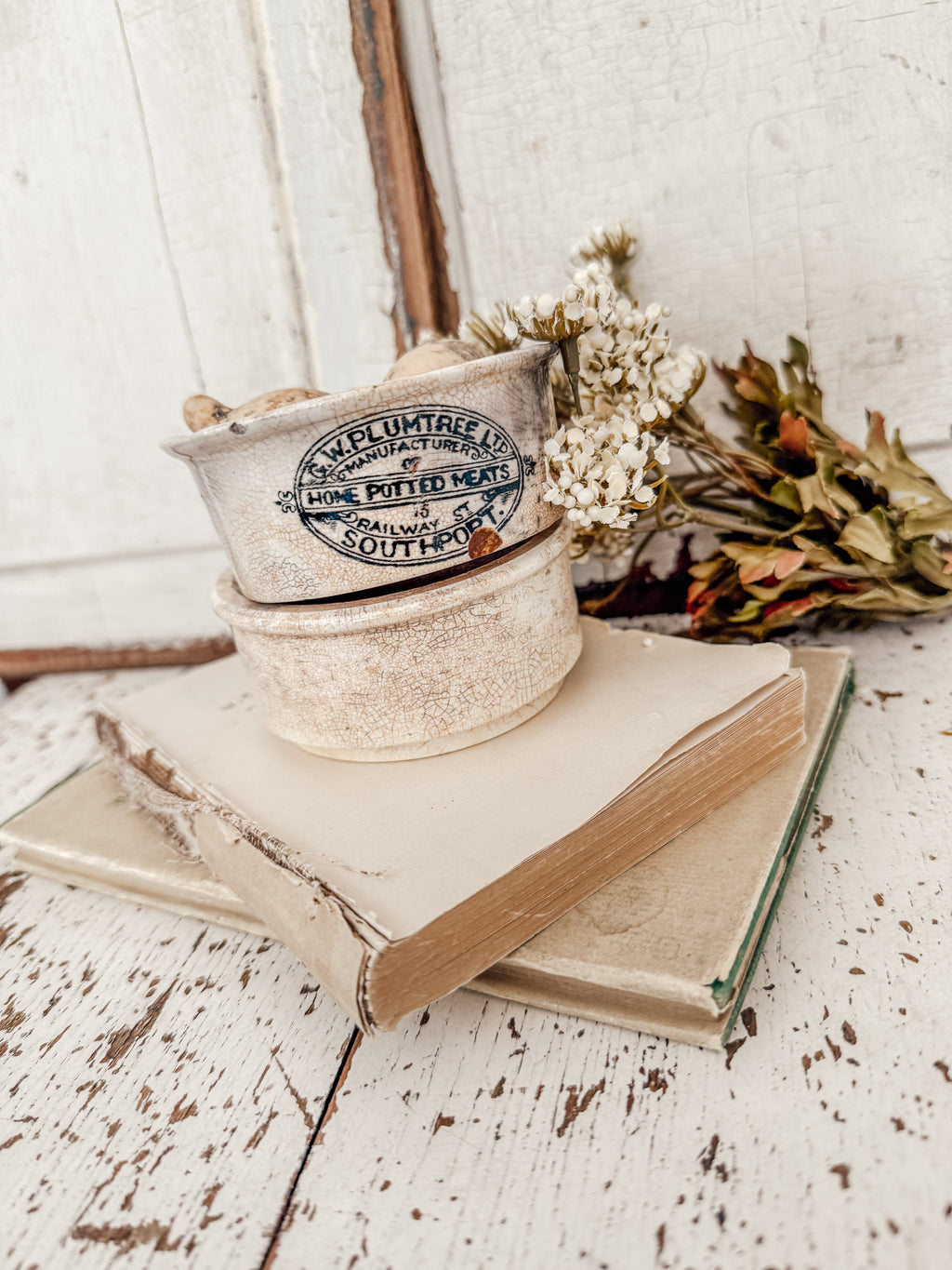 Vintage English Ironstone Meat Pot
