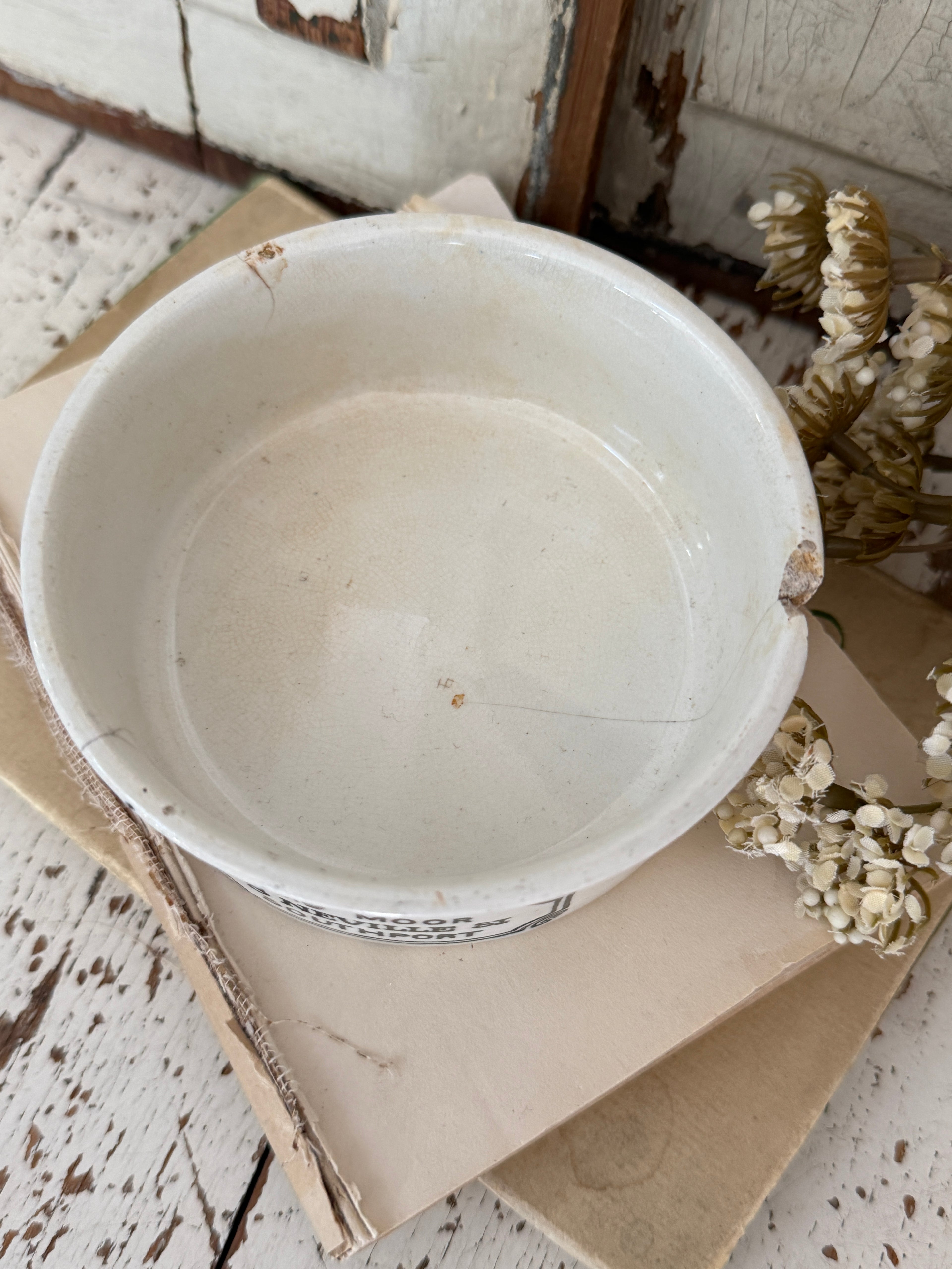 Vintage English XL meat pot rare size