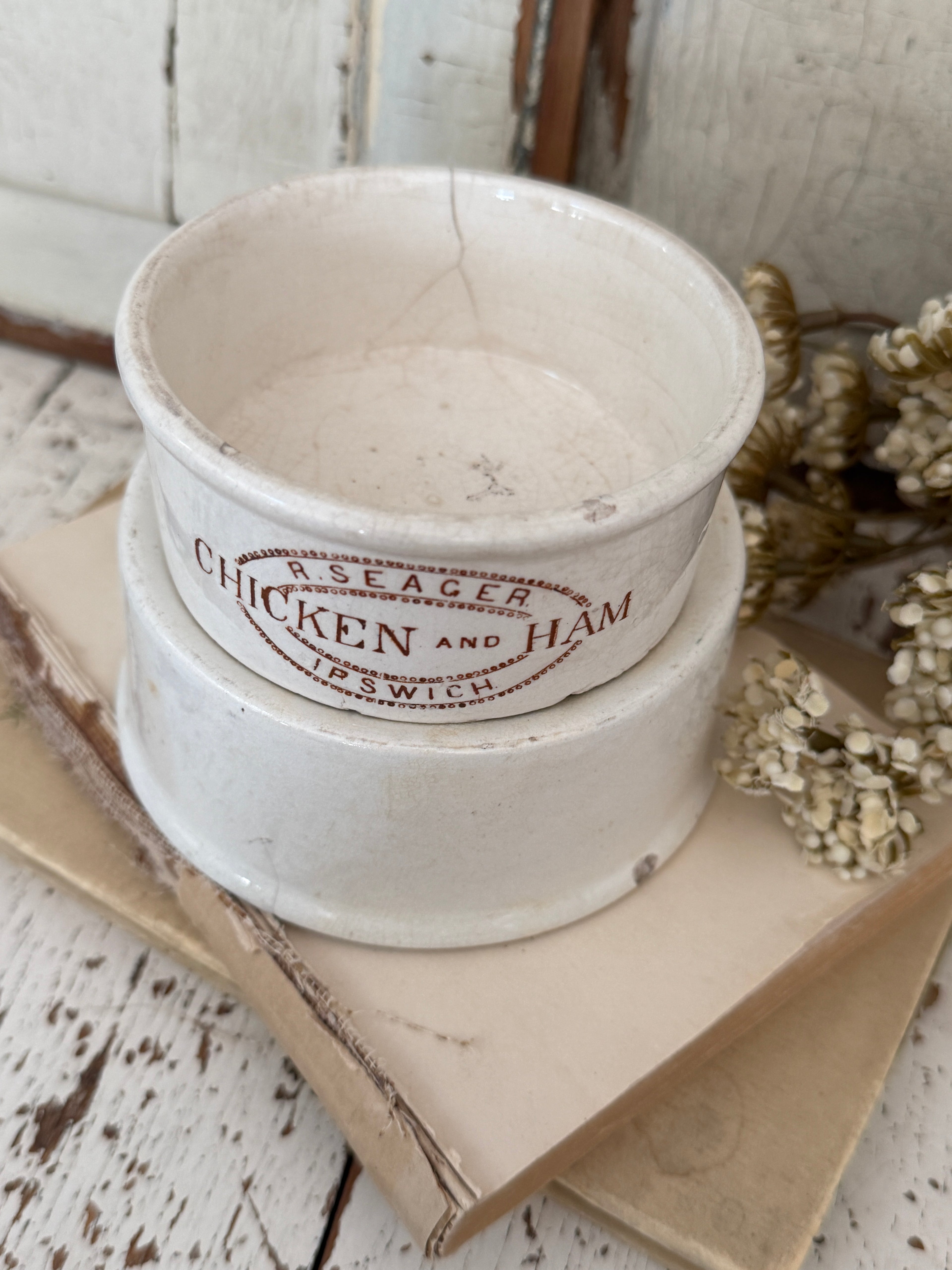 Vintage English Ironstone Meat Pot