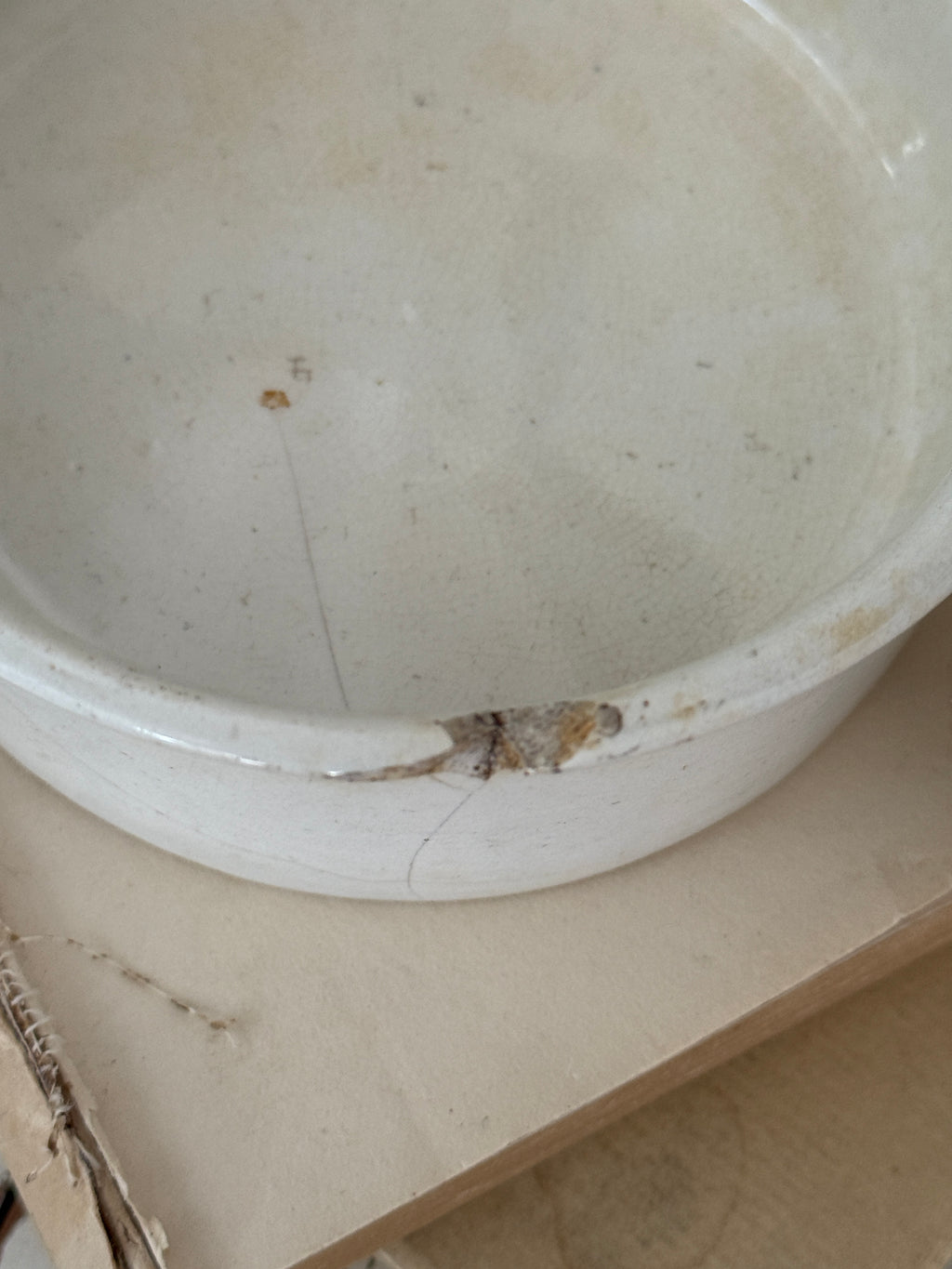 Vintage English XL meat pot rare size