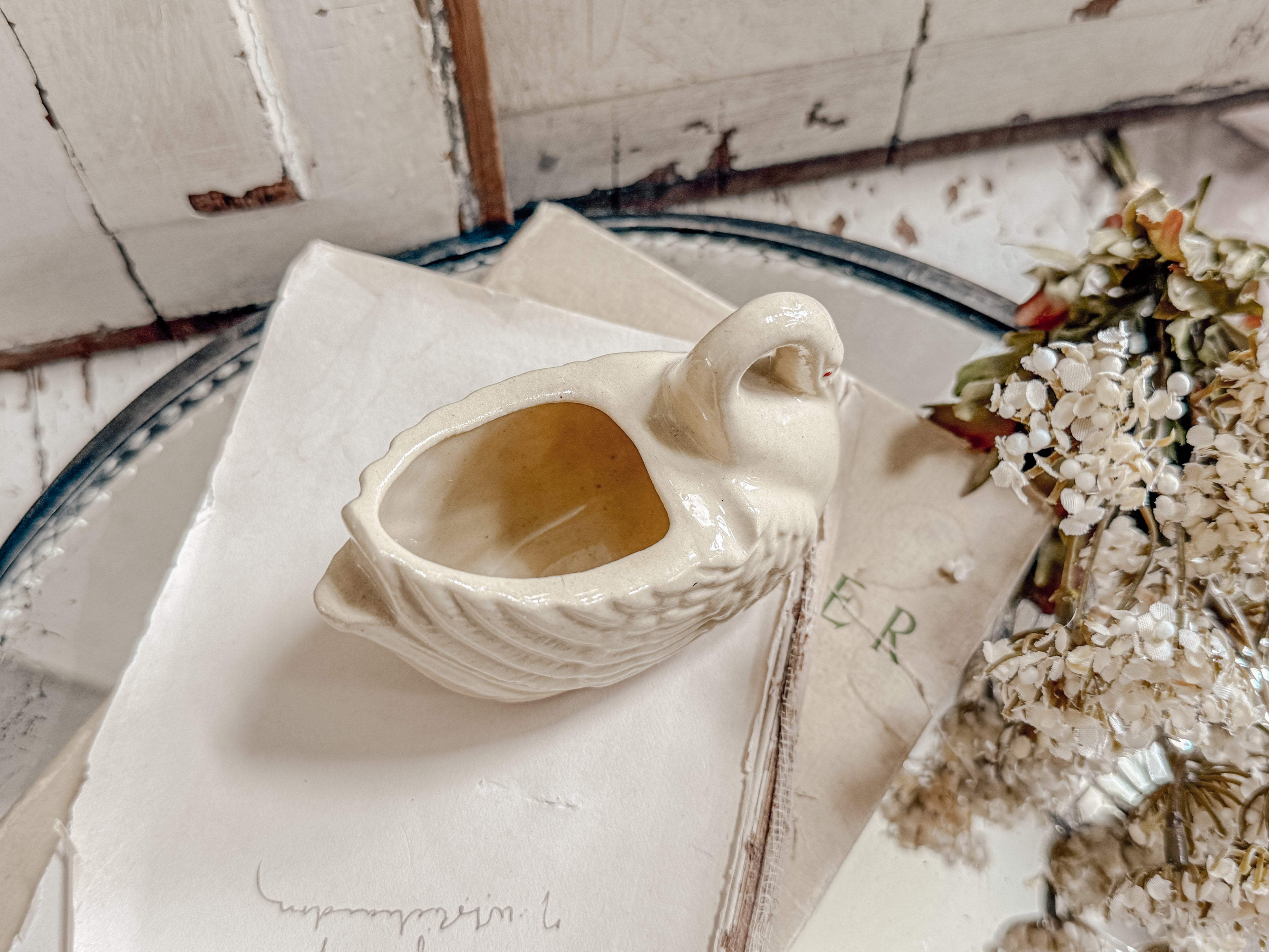 Vintage Mid Century Modern Swan Planter