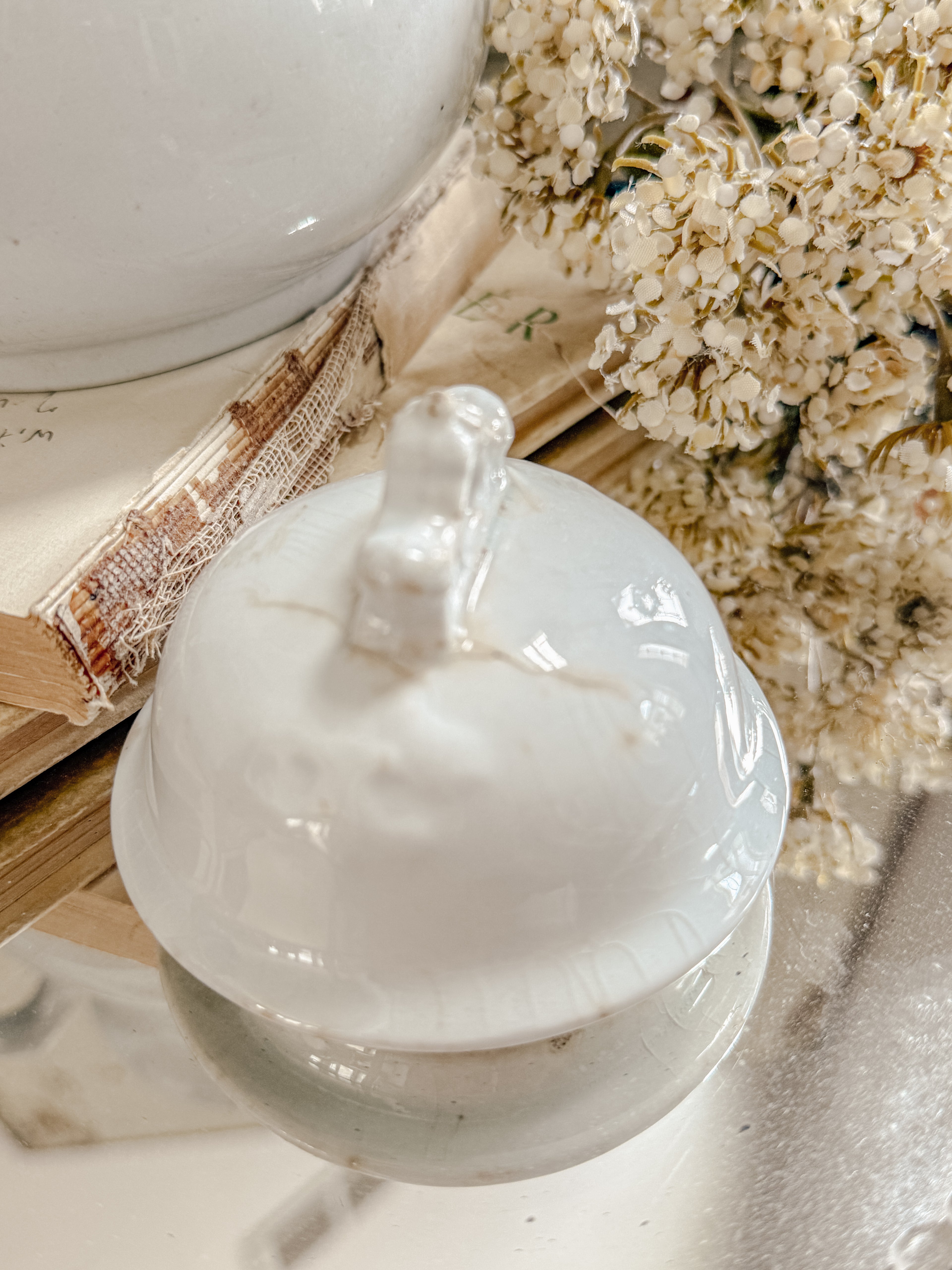 Vintage Ironstone Sugar Bowl w/Lid