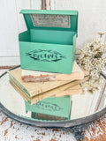 1930’s Jadeite green Monarch Food Chef recipe box