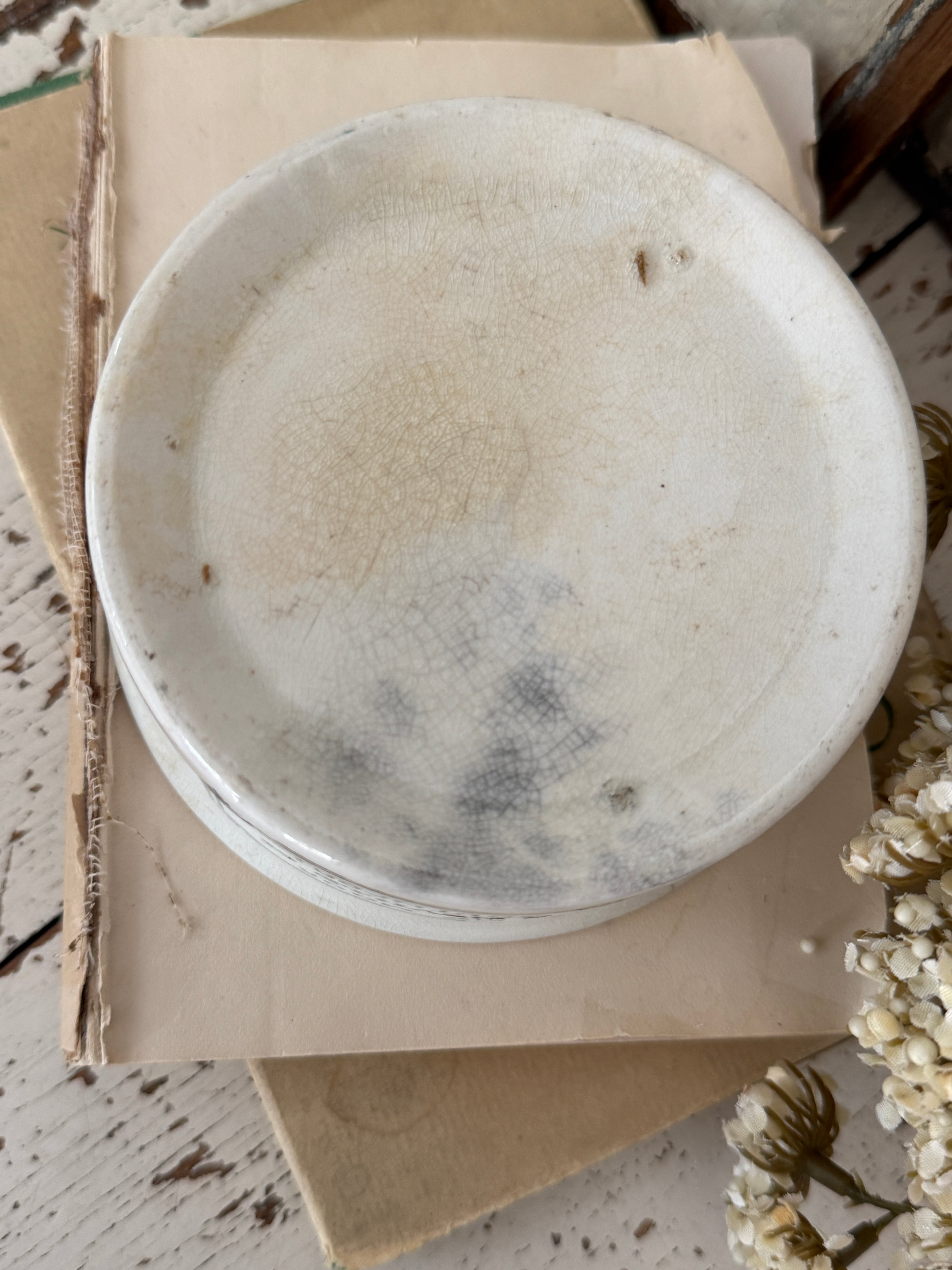 Vintage English XL meat pot rare size