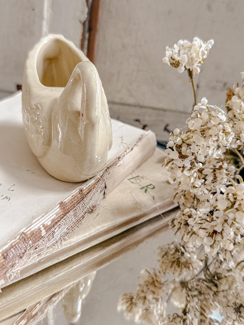 Vintage Mid Century Modern Swan Planter