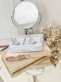 Vintage MCM petite vanity mirror w/jewelry holder