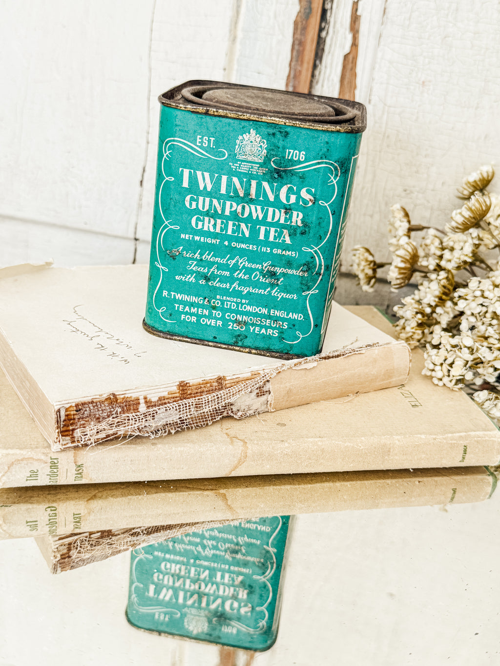 1970’s Vintage Twinings Gunpowder Green Tea tin