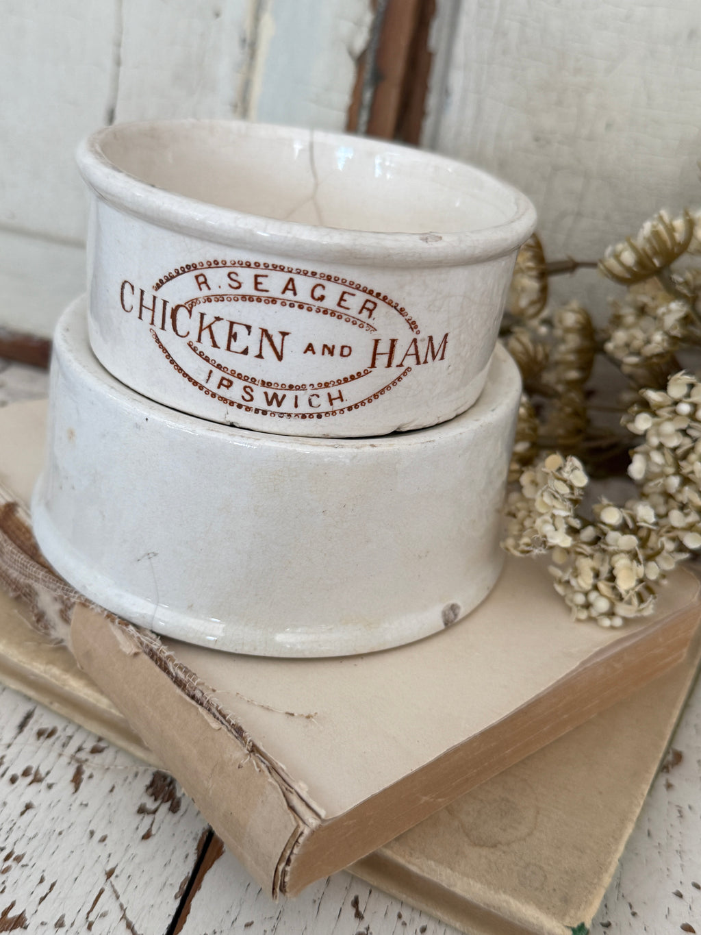Vintage English Ironstone Meat Pot