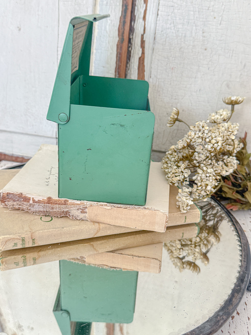 1930’s Jadeite green Monarch Food Chef recipe box