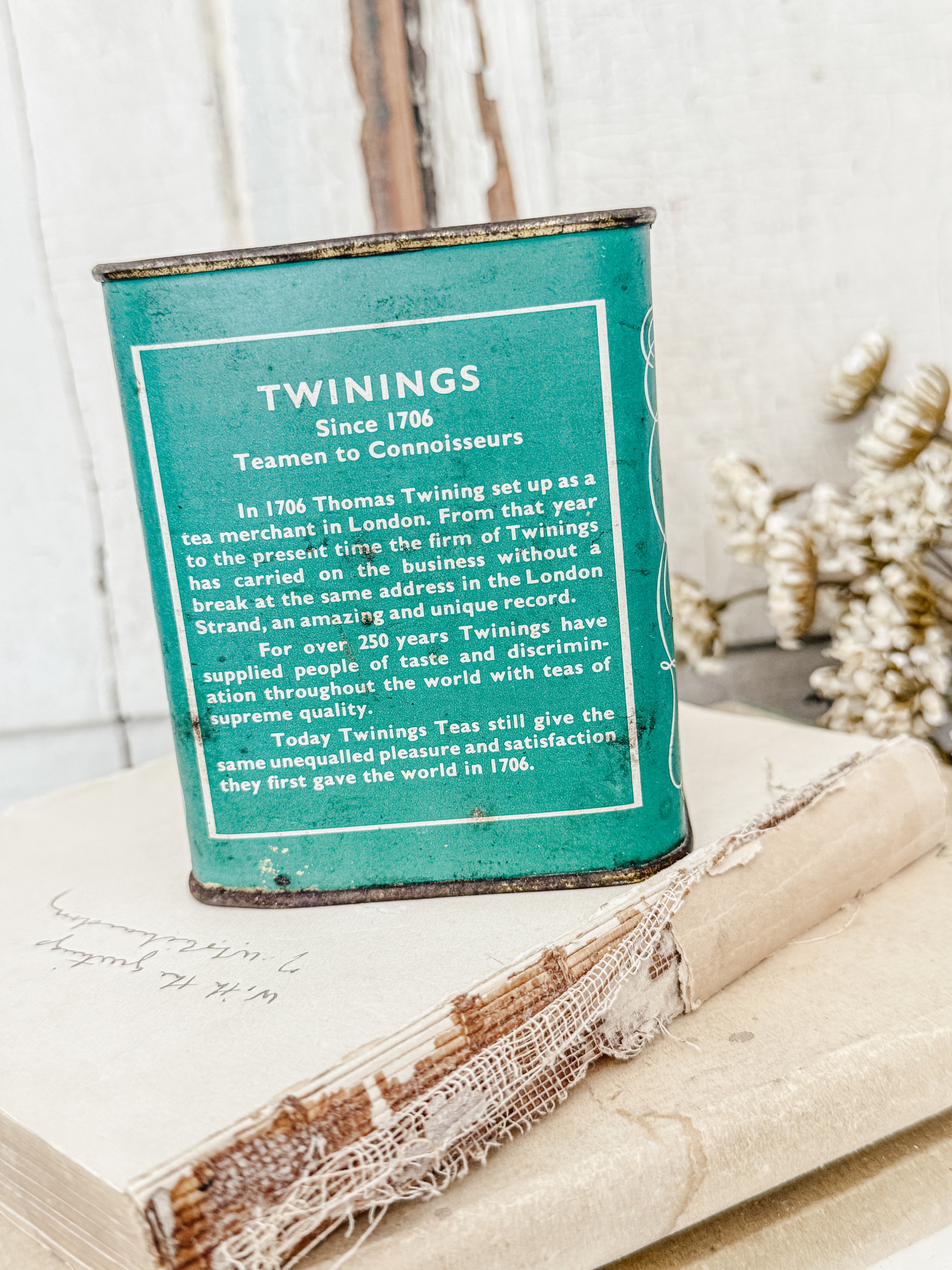 1970’s Vintage Twinings Gunpowder Green Tea tin