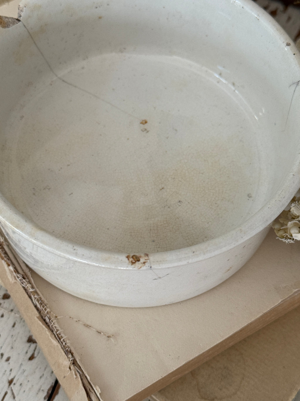 Vintage English XL meat pot rare size