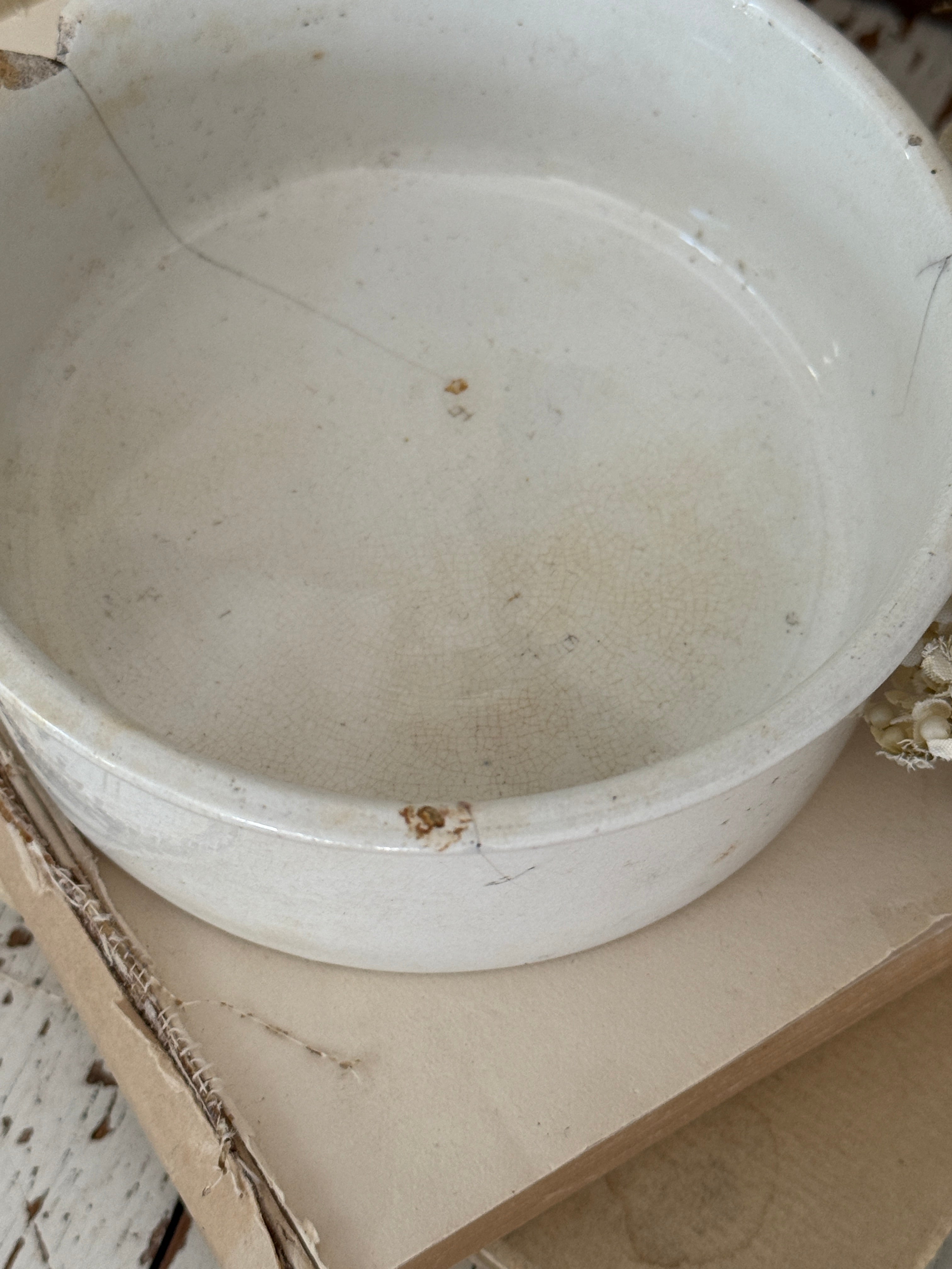 Vintage English XL meat pot rare size