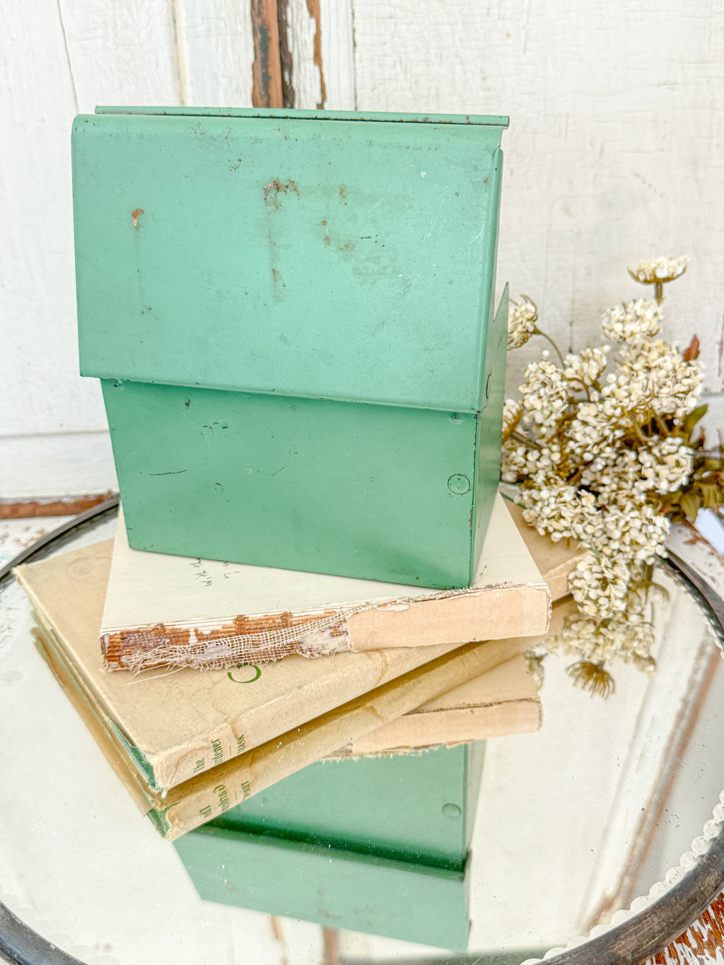 1930’s Jadeite green Monarch Food Chef recipe box